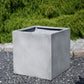 Pflanzkübel - Leyla, 45x45x45cm, von aplanta, Beton-Design, in Grau, für drinnen & draußen