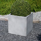 Pflanzkübel - Leyla, 45x45x45cm, von aplanta, Beton-Design, in Grau, für drinnen & draußen