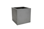 Pflanzkübel - Leyla, 45x45x45cm, von aplanta, Beton-Design, in Grau, für drinnen & draußen