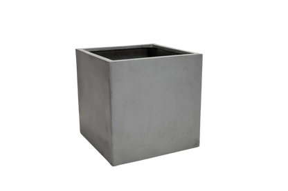 Pflanzkübel - Leyla, 45x45x45cm, von aplanta, Beton-Design, in Grau, für drinnen & draußen