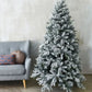 Künstlicher Weihnachtsbaum mit Schnee - Elsa, 300 cm, Kunstbaum von aplanta, in Grün weiß, für drinnen