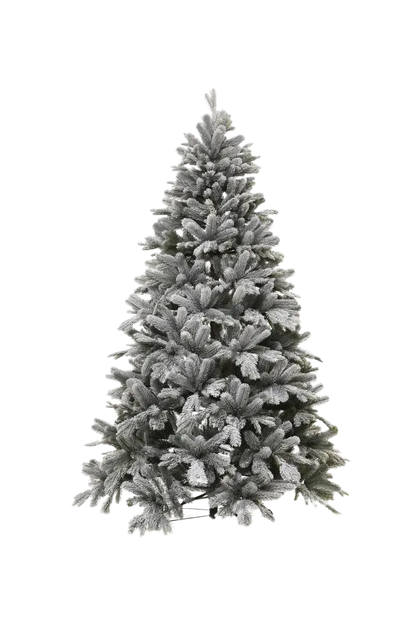 Künstlicher Weihnachtsbaum mit Schnee - Elsa, 180 cm, Kunstbaum von aplanta, in Grün weiß, für drinnen