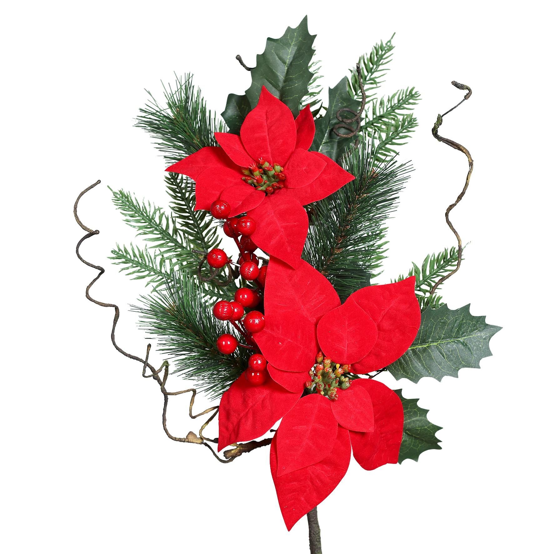 Künstlicher Poinsettia Zweig - Wasar | 49 cm