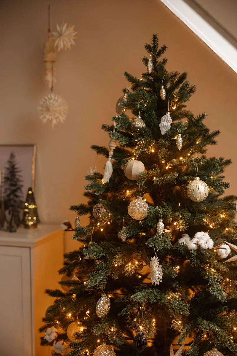 Künstlicher Weihnachtsbaum - David | 180 cm, mit LED-Leuchten