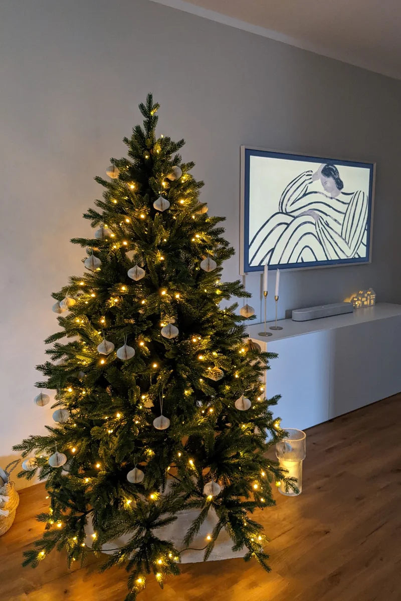 Künstlicher Weihnachtsbaum - David | 180 cm, mit LED-Leuchten