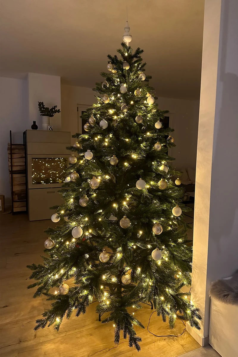 Künstlicher Weihnachtsbaum - David | 210 cm, mit LED-Leuchten