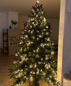 Künstlicher Weihnachtsbaum - David | 210 cm, mit LED-Leuchten