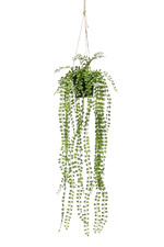 Künstlicher Kletterficus - Kaja, 60 cm, Kunstbaum von aplanta, mit Mangrovenstamm, im schwarzen Topf, in Natur, für drinnen