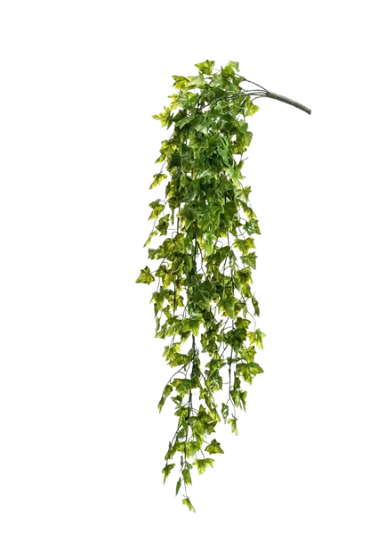 Künstlicher Hänge-Efeu - Kenan, 75 cm, Kunstpflanze von aplanta, UV-beständig, Steckpflanze, in Natur, für draußen
