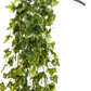 Künstlicher Hänge-Efeu - Kenan, 75 cm, Kunstpflanze von aplanta, UV-beständig, Steckpflanze, in Natur, für draußen