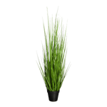 Künstliches Gras - Chiara, 90 cm, Kunstpflanze von aplanta, in Grün, für drinnen
