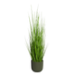 Künstliches Gras - Chiara, 90 cm, Kunstpflanze von aplanta, in Grün, für drinnen