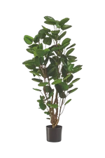 Künstliche Fiederaralie - Milan, 105 cm, Kunstbaum von aplanta, im schwarzen Topf, in Natur, für drinnen