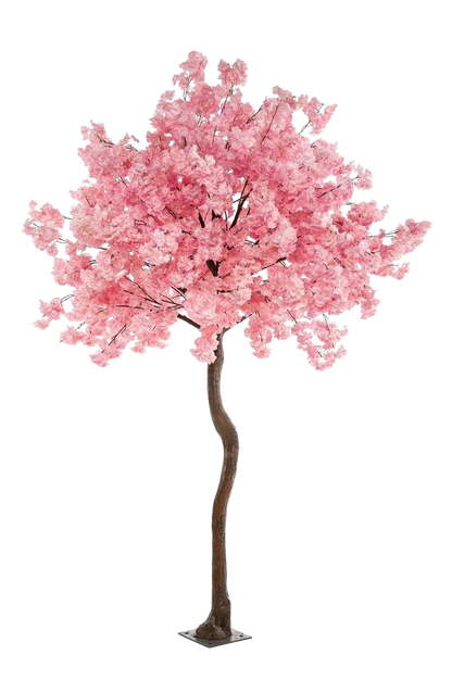 Künstlicher Kirschbaum - Elia, 270 cm, Kunstbaum von aplanta, in Pink, für drinnen