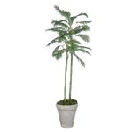Künstliche Chico Palme - Richi, 180 cm, Kunstbaum von aplanta, Real Touch, im schwarzen Topf, in Natur, für drinnen