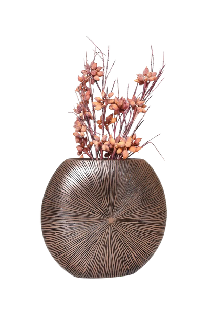 Bodenvase - Khloe, Pflanzkübel von aplanta, Schwarz, in Gold