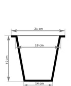 Pflanzkübel - Enisa | 24x24x65 cm, Weiß