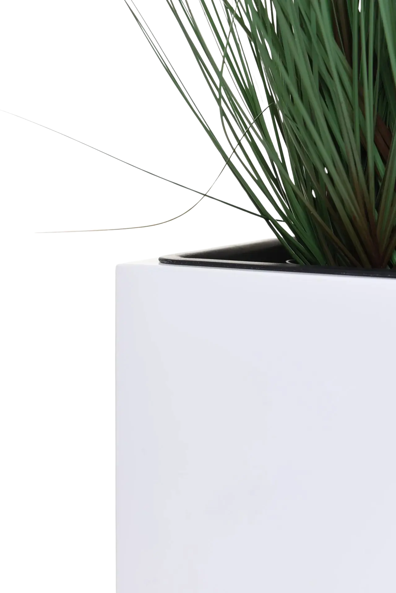 Pflanzkübel - Enisa | 24x24x65 cm, Weiß