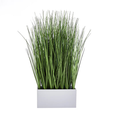 Künstliches Gras - Cassiel, 46 cm, Kunstpflanze von aplanta, in Grün, für drinnen