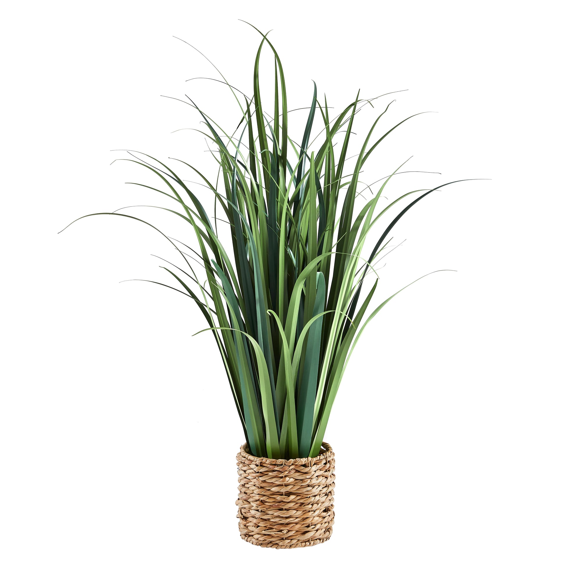 Künstliches Gras - Alaric, 90 cm, Kunstpflanze von aplanta, in Grün, für drinnen