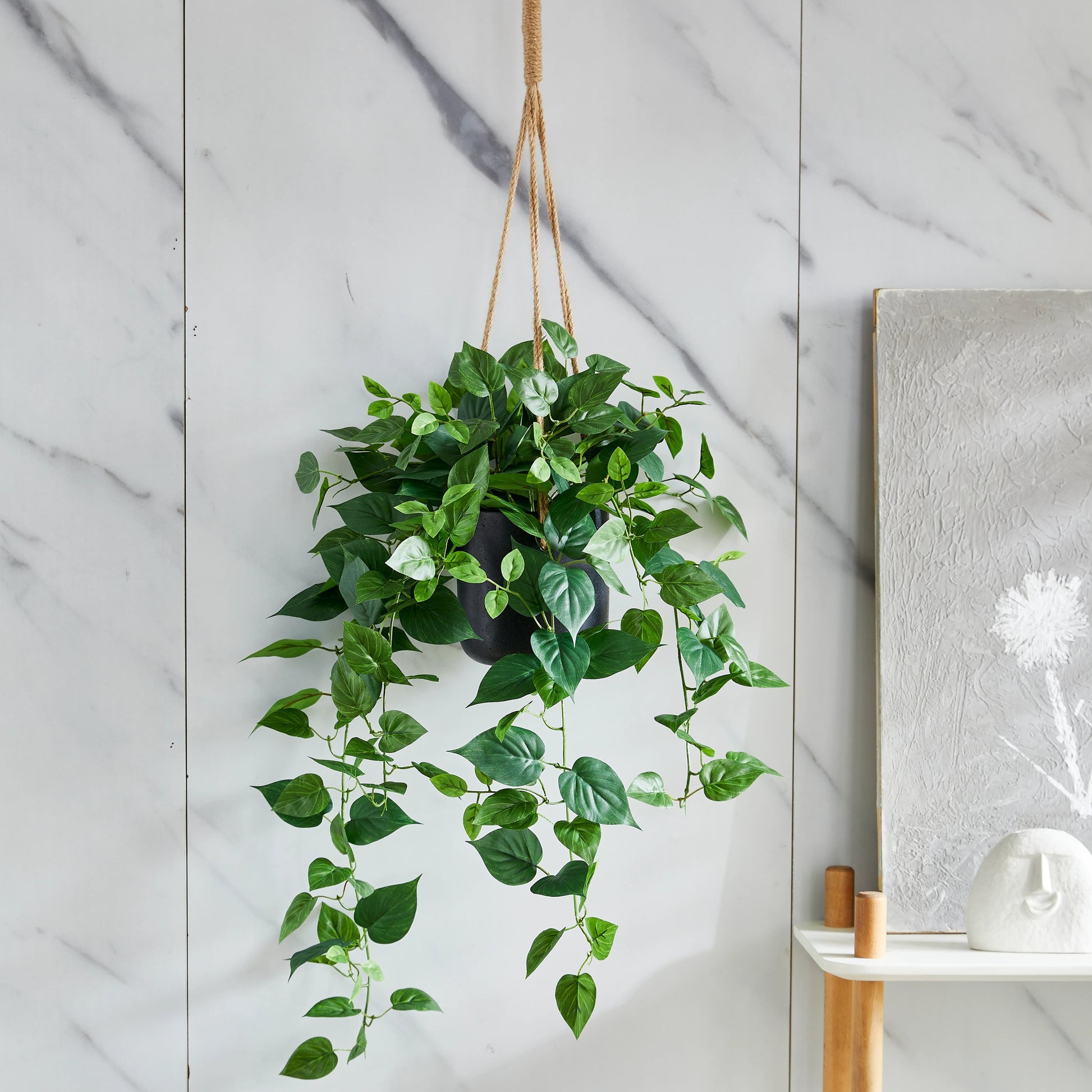 Künstlicher Hänge-Pothos – Melusine | 80 cm