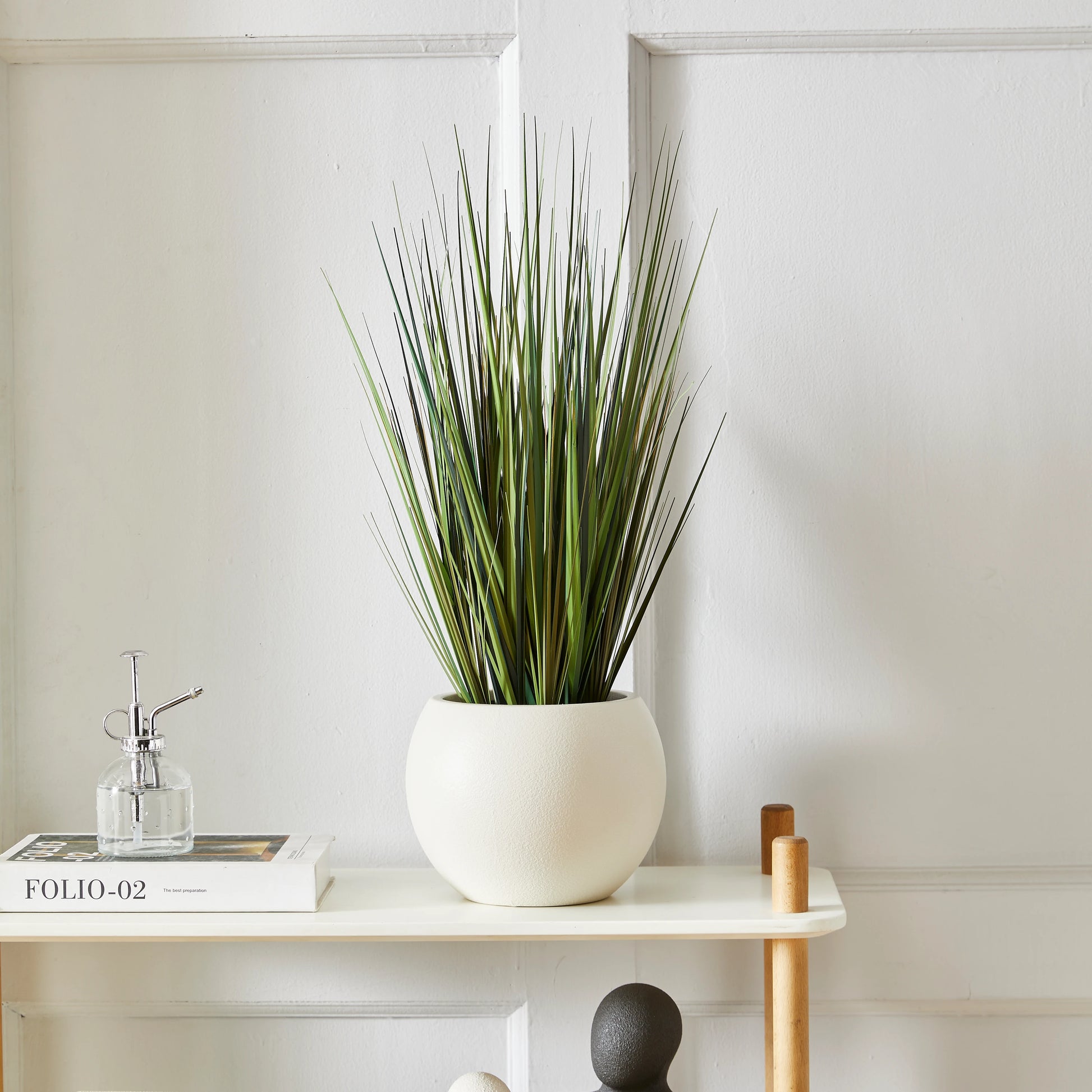 Künstliches Gras - Selwyn, 60 cm, Kunstpflanze von aplanta, in Grün, für drinnen