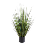Künstliches Gras - Selwyn, 90 cm, Kunstpflanze von aplanta, in Grün, für drinnen