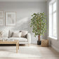 Künstlicher Ficus - Ravian, 150 cm, Kunstbaum von aplanta, mit Echtholzstamm, inkl. Startertopf, in Natur, für drinnen