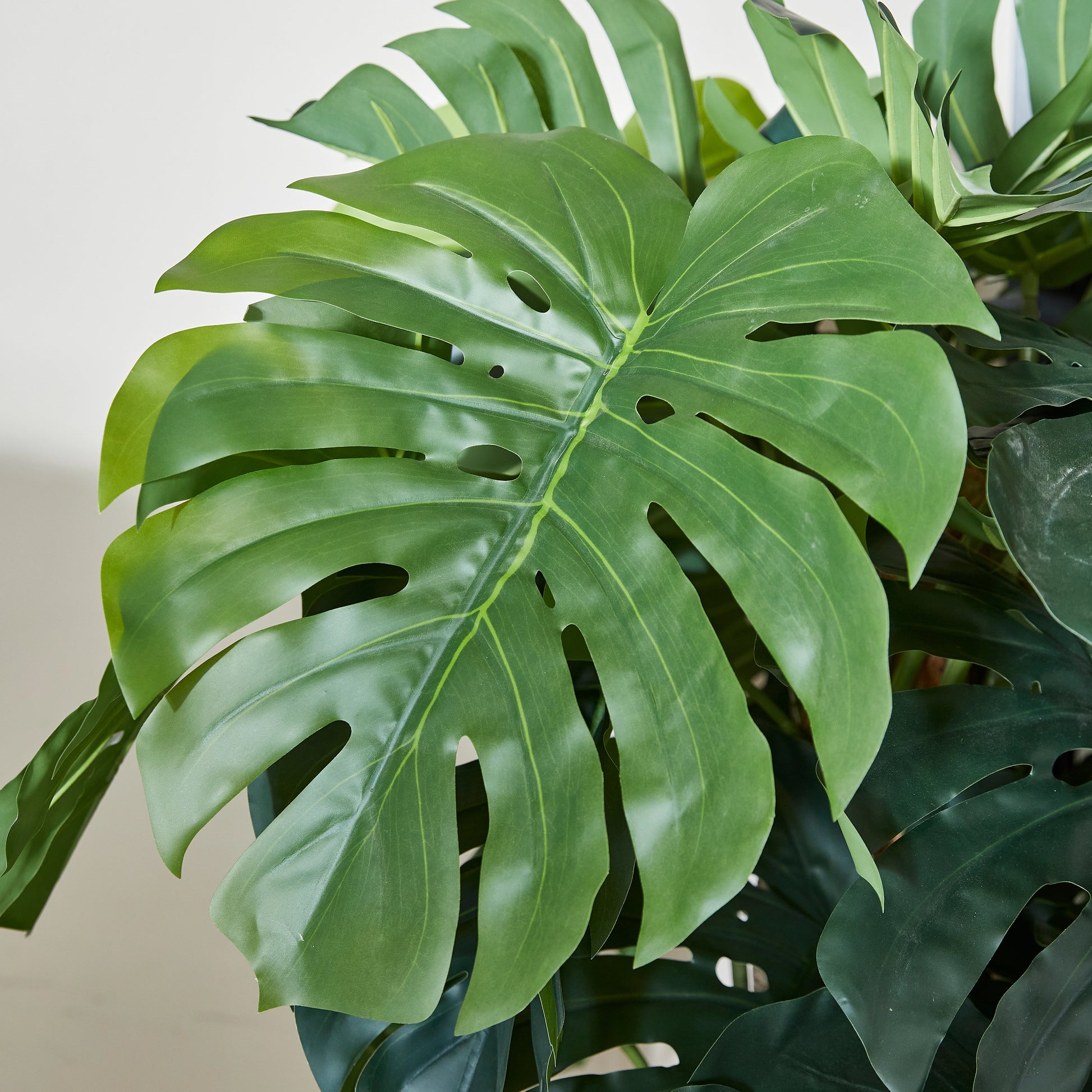 Künstlicher Split-Philodendron - Zephira, 160 cm, Kunstpflanze von aplanta, inkl. Startertopf, in Grün, für drinnen
