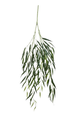 Künstlicher Weide Zweig - Bastian auf transparentem Hintergrund mit echt wirkenden Kunstblättern in natürlicher Anordnung. Künstlicher Weide Zweig - Bastian hat die Farbe Natur und ist 134 cm hoch. | aplanta Kunstpflanzen