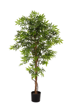 Künstlicher Japanischer Ahorn - Ottilie auf transparentem Hintergrund mit echt wirkenden Kunstblättern in natürlicher Anordnung. Künstlicher Japanischer Ahorn - Ottilie hat die Farbe Natur und ist 180 cm hoch. | aplanta Kunstpflanzen