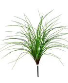 Hochwertiges Kunstgras auf transparentem Hintergrund mit echt wirkenden Kunstblättern in natürlicher Anordnung. Künstliches Waldgras - Moritz hat die Farbe Natur und ist 55 cm hoch. | aplanta Kunstpflanzen