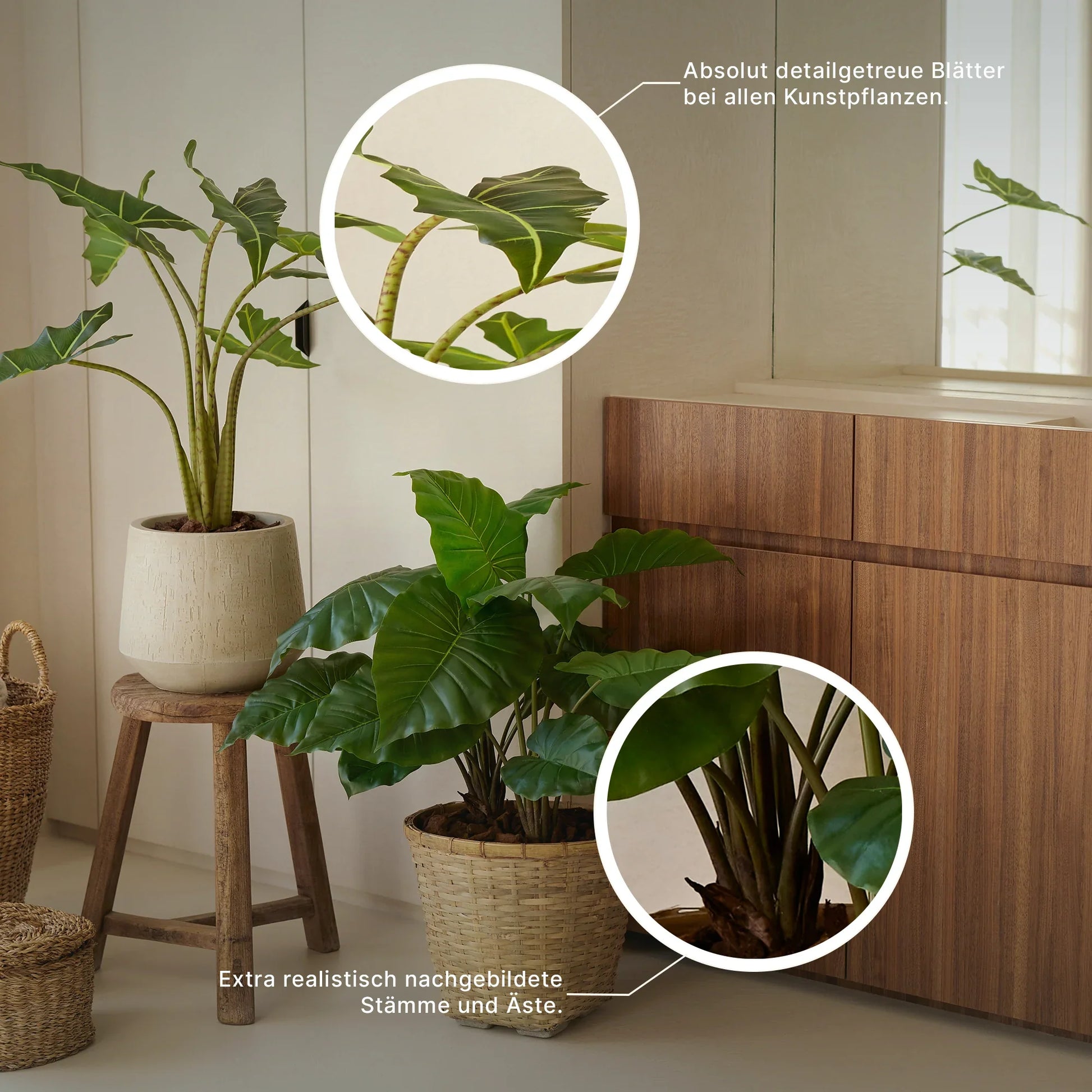 Künstliches Grassortiment im Topf - Noemi | 38 cm