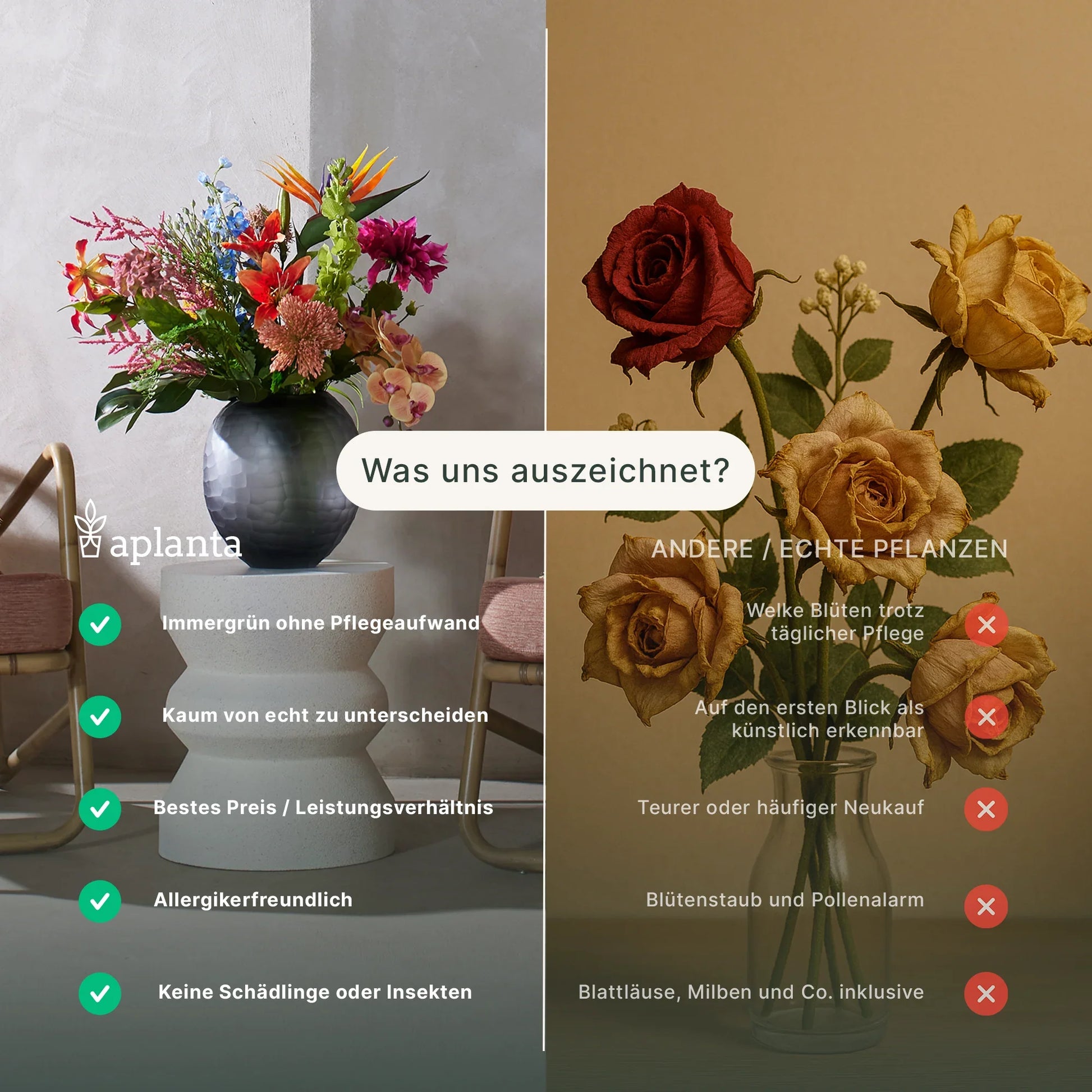 Künstliche Rose - Sokrates | 66 cm