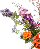 Künstlicher XL Blumenstrauß - Rafaela auf transparentem Hintergrund, als Ausschnitt fotografiert, damit die Details der Kunstpflanze bzw. des Kunstbaums noch deutlicher zu erkennen sind.