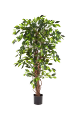 Künstlicher Ficus - Issa, 120 cm, Kunstbaum von aplanta, in Natur, für drinnen